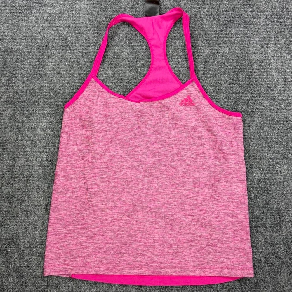 Adidas athletic tank top in heather pink - Women's Medium